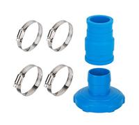 Adaptateur de tuyau d'aspirateur B pour écumoires hors sol Intex avec connecteurs de rechange pour tuyaux de pompe à filtre et nettoyeurs d'écumoire (bleu)