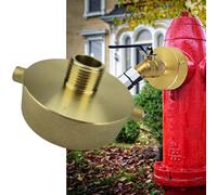 Adaptateur de tuyau de bouche d'incendie en laiton, raccords rapides en laiton, accessoires d'irrigation de jardin, raccords rapides pour robinet (2-1/2 NH x 3/4 GHT)