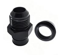 Adaptateur de tuyau de carburant AN10 en aluminium noir vers tuyau de 1,9