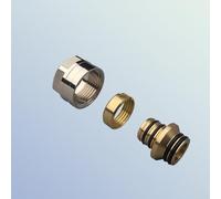 Adaptateur de tuyau de chauffage au sol en cuivre avec grand adaptateur de débit pour tuyaux de 16 mm et 20 mm, cuivre épais pour systèmes de chauffage domestique efficaces (16 x 2,0)