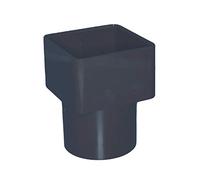 Adaptateur de tuyau de descente carré vers rond en gris anthracite, Freeflow Systems
