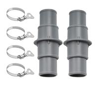 Adaptateur De Tuyau De Piscine - 2 Morceaux De Connecteur De Tuyau 32/38 Mm | Connecteur D'embrayage De Tuyaux De Piscinê Pour Les Propriétaires, Le Nettoyage De La Piscine, Les Systèmes De Filtrage,