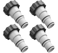 Adaptateur de tuyau de piscine - 4 pièces - Résistant à la corrosion - Durable - Compatible Intex