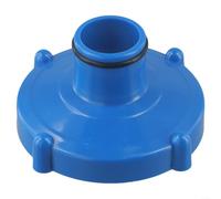 Adaptateur de tuyau de piscine 80 mm à 32 mm en PVC pour piscines Intex robuste à visser Système d'aspiration sécurisé (bleu)