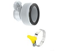 Adaptateur de tuyau de piscine compatible avec Intex série B convertit les raccords de 3,2 cm à 3,8 cm, connecteur en plastique blanc pour système de filtration de pompe de spa hors sol, installation
