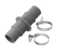 Adaptateur de tuyau de piscine, connecteur d'aspiration de 3,8 cm à 3,8 cm pour Hayward Intex Polygroup, pinces antirouille incluses