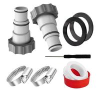 Adaptateur de tuyau de piscine, connecteur de pompe à filtre, protection contre les fuites, installation rapide, installation facile, matériau flexible et solide, antirouille, adaptateur de collier de
