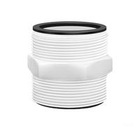 Adaptateur de tuyau de piscine de 3,8 cm pour tuyaux de pompe de piscine hors sol Intex et Coleman avec joints d'anneau, connecteur fendu en PVC blanc