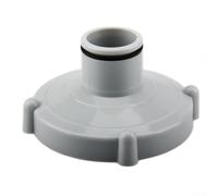 Adaptateur de tuyau de piscine en PVC de 80 mm à 32 mm, connecteur d'aspiration bleu/gris compatible avec les filtres de piscine et aspirateurs INTEX (gris)