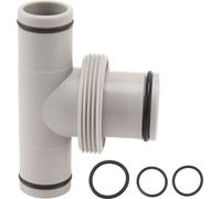 Adaptateur de tuyau de piscine, raccord de pompe fileté en T, 1,5 pouce à 1,25 pouce, piston de tuyau de raccordement pour l'entretien de la piscine