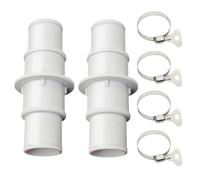 Adaptateur de tuyau de pompe de piscine | Adaptateur de tube de rechange pour piscine en 2 parties de 3,2 cm ou 3,8 cm avec quatre bandes de jardin Courtyard Beach House