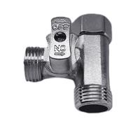 Adaptateur de tuyau de purification d'eau à 3 voies - Raccord de tuyau - Connexion rapide - Accessoires d'installation en cuivre anti-fuite - Adaptateur boule en cuivre