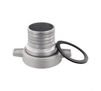 Adaptateur de tuyau de raccordement de pompe à eau en aluminium avec joint d'étanchéité en caoutchouc, convient aux systèmes de 7,6 cm à 2,5 cm/5,1 cm/6,3 cm et 10,2 cm, raccord de réparation portable