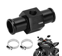 Adaptateur de tuyau de radiateur de jauge de capteur de 16 mm - Tuyau de joint de température de l'eau pour liquide de refroidissement de voiture | 2 colliers de serrage pour eau de liquide de