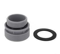 Adaptateur de tuyau de rechange avec joint 4K8001 pour pompe de piscine Intex 58254 - Résistant aux fuites - Ajustement sécurisé - Plastique gris - Court 6 x 4 cm ou long 6 x 10 cm - Accessoire de