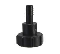 Adaptateur de tuyau de réservoir en plastique IBC - Adaptateur de tuyau d'arrosage - Filetage de 60 mm - Importé vers tuyau de raccordement de 20 mm (lot de 1)