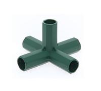 Adaptateur de tuyau de serre - Kit de raccords en PVC, raccord de montage de cadre de jardin, construction de système de tuyaux stable, technologie d'emboîtement robuste avec unité de guidage de tuyau