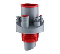 Adaptateur de tuyau de vidange multifonction anti-odeurs pour tuyau de vidange de lave-vaisselle et équipement de purification de l'eau Matériau en silicone ABS (gris et rouge)