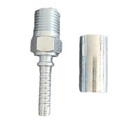 Adaptateur de tuyau d'eau M14 résistant à la rouille - Haute pression - En acier sûr - Joint étanche - Accessoire pour équipement de lavage de voiture - Coupleur de tuyau industriel