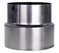 Adaptateur de tuyau d'échappement, 1 pièce en acier inoxydable, joint réduction, adaptateur cheminée, connecteur tube réducteur conduit fumée(10cm~12cm)