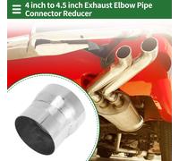 Adaptateur De Tuyau D'Échappement De Mandrin Réducteur Concentrique Adaptateur Tuyauterie Tuyau Échappement Voiture 4" Od À 4,5" Od 4" Longueur 201 Acier Inoxydable Ton Argenté