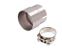 Adaptateur De Tuyau D'échappement,iSpchen 51mm à 58mm Reducteur Echappement Moto Acier Inoxydable Connecteur De Tuyau D'échappement Adaptateur Echappement Moto Adaptateur Réducteur Silencieux