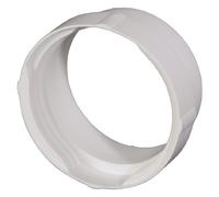 Adaptateur de tuyau d'échappement pour sèche-linge (idéal pour les sèche-linge avec un raccord de 100 mm) blanc