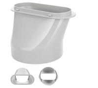 Adaptateur De Tuyau D'échappement Pour Tuyau De Climatisation Portable, Interface De Bouche Plate Pour Tu yau De 5,9 Pouces 5,1 Pouces Port D'échappement De Climatisation Mobile