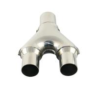 Adaptateur De Tuyau D'échappement Universel En Y Pour Voiture, En Acier Inoxydable, Connecteur De Silencieux Échappement Embout Tuyau Sortie(YP-2525)