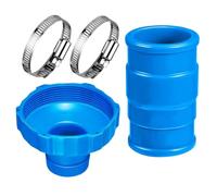 Adaptateur de tuyau d'écumoire de piscine - Robuste avec collier de serrage | Connecteur de tuyau de rechange pour la maison, le jardin, le commerce et la résidence