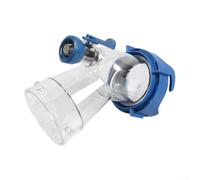 Adaptateur de tuyau d'égout transparent ABS avec baïonnette pivotante et raccord à ergot pour systèmes d'évacuation des déchets de camping-car ou caravane