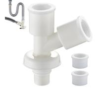 Adaptateur de Tuyau d'Évacuation de Sol | Connecteur de Tuyau d'Évacuation pour Machine à Laver - Raccord de Plomberie Étanche pour Lave-linge Lavabo Salle de Bain