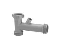 Adaptateur de tuyau d'évacuation d'évier en forme raccord branchement d'égout for lavabo, tube trop-plein fileté, joint, compatible avec les accessoires cuisine(Type-C)