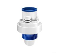 Adaptateur de tuyau d'évacuation multifonction anti-odeurs pour tuyau de vidange de lave-vaisselle et équipement de purification de l'eau en silicone ABS (bleu et blanc)