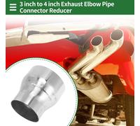 Adaptateur De Tuyau Échappement De Mandrin Réducteur Concentrique Adaptateur Tuyauterie Tuyau Échappement Voiture 3" Od À 4" Od 4" Longueur 201 Acier Inoxydable Tonalité Argentée