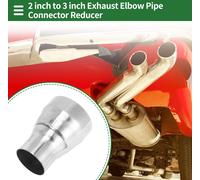 Adaptateur De Tuyau Échappement De Mandrin Réducteur Concentrique Adaptateur Tuyauterie Tuyau Échappement Voiture 2" Od À 3" Od 4" Longueur 201 Acier Inoxydable Tonalité Argentée