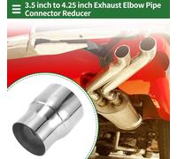Adaptateur De Tuyau Échappement De Mandrin Réducteur Concentrique Adaptateur Tuyauterie Tuyau Échappement Voiture 3,5" Od À 4,25" Od 5" Longueur T304 Acier Inoxydable Ton Argenté