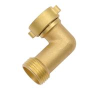 Adaptateur de tuyau en laiton à 90 degrés pour camping-car et jardin - Raccord coudé 3/4" robuste avec filetage intérieur et extérieur, raccord d'entrée d'eau urbaine - Raccords de tuyaux