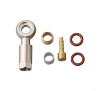 Adaptateur de tuyau hydraulique pour vélo Magura MT4 MT4E MT5 MT6 MT7 - Construction en métal, couleur argent, design léger pour remplacement des composants de frein de vélo (C)