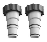 Adaptateur de tuyau - Intex - Adaptateur A - PVC résistant - Compatible avec pompes Intex - 2 pièces