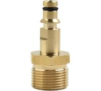 Adaptateur de tuyau M22 pour nettoyeur haute pression mâle vers raccord rapide - Entrée en laiton massif et raccord de sortie série K - Convient pour Kärcher pour Nilfisk pour outils de jardin
