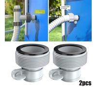 Adaptateur de tuyau pour piscine Intex - Lot de 2 - Accessoire de pompe - 1,25 po à 1,5 po