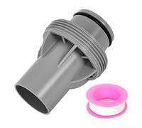 Adaptateur de tuyau pour systèmes de filtration de piscine hors sol prenant en charge les pompes à sable et à cartouche P6916 (simple + ruban PTFE)
