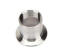 Adaptateur de tuyau sanitaire fileté femelle en acier inoxydable 304, virole 1/2", 3/4", 1", 50,5 mm, 64 mm, 1,5", 2", raccord à trois colliers(K40MM(1 INCH TC)_1")