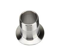 Adaptateur de tuyau sanitaire fileté mâle en acier inoxydable 304, coupleur 3/8", 1/2", 3/4", 1", 1,5", 2", virole Tri Clamp 50,5 mm(K34MM_1/2")