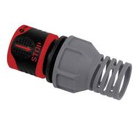 Adaptateur de tuyau TOOLCRAFT 1561115 plastique avec système aquastop Ø 16 à 19 mm (3/4"")