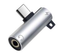 Adaptateur de type C - Adaptateur pour écouteurs de 1,18 pouces - Convertisseur audio - Répartiteur audio de charge - Design incurvé - Ajustement parfait pour les appareils de type C. Écoutez de la