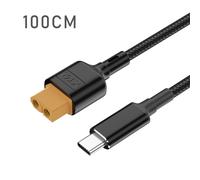 Adaptateur De Type C Count60 Usb-C Mâle À Convertisseur De Câble De Charge Count60 Pour Toolkitrc Sc100 Pd2.0 100w 20v 5a Modèle D'avion Ligne Électrique - Type 100cm