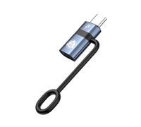 Adaptateur de type C en aluminium de qualité supérieure - Vitesse rapide 60 W - Boîtier en métal - Plateforme multiple pour appareils mobiles - Protection contre les surintensités - Adaptateur USB C