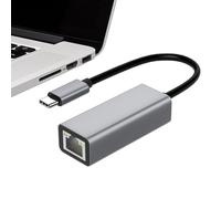 Adaptateur de Type C Ethernet - Réseau Filaire fiable, visuel Compact de Style Gigabit, Balance Portable Miniature de 5,9 cm, matériel en Aluminium de Haute qualité - pour Ordinateur Portable, bu